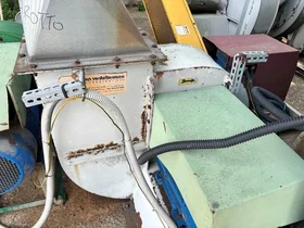 Large Steel Dust Silo Mion & Mosole 200 m³ with Screw Conveyor