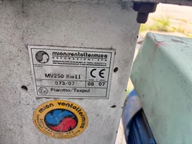Large Steel Dust Silo Mion & Mosole 200 m³ with Screw Conveyor