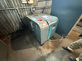 Screw Compressor Atlas Copco GA 30 + Dryer FD 90 (Damaged - Coolant Leak)