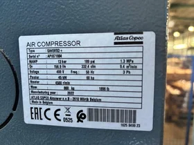 Screw Compressor Atlas Copco GA 30 + Dryer FD 90 (Damaged - Coolant Leak)