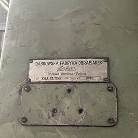 DEFUM KNA 110/135 Vertical Turret Lathe 1978 – Serial 6914 – Gliwice