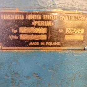 Машина за горещо рязане PERUN YC8/2500 1989 г. – № 005/89 – Работна маса 2×6 м – Полша