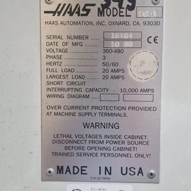Použitý CNC vertikální obráběcí stroj Haas VF-2 1998 – Łódź