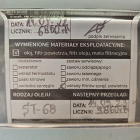 Šroubový kompresor Airpol T22 SD 2019 – Integrovaná chladicí sušička – Sériové č. S19601019 – Vratislav