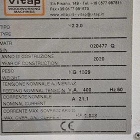 Used Vitap POINT K2 2.0 CNC Drilling and Machining Center 2020 – Serial No. 020478 Q – Wrocław