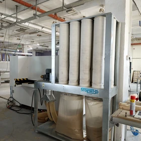 Použitá sada pro odsávání prachu: 3× STOLMAT ST-2, FORMAT St 15, 2× NRG Makine – Polsko