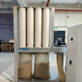 Použitá sada pro odsávání prachu: 3× STOLMAT ST-2, FORMAT St 15, 2× NRG Makine – Polsko