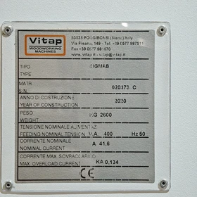 Použitý vícevřetenový průchozí vyvrtávací stroj Vitap SIGMA B1 2020 – Sériové č. 020373 CS – Wrocław