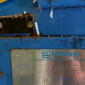 SUTCO Waste Sorting Line with PRESONA LP 40 EH 1 Channel Baling Press 400 kN 2003 S/N 5154 – Poland