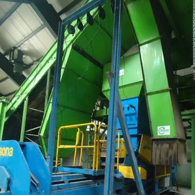 SUTCO Waste Sorting Line with PRESONA LP 40 EH 1 Channel Baling Press 400 kN 2003 S/N 5154 – Poland
