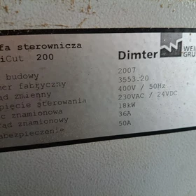Używana pilarka optymalizująca Dimter OptiCut 200 (Weinig Gruppe) 2007 – 18 kW – Łódź