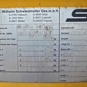 Schwarzmüller HKS 3/E-S2 Sklápěcí návěs 2006 – VIN VAVSAK3386H229782 – Polsko