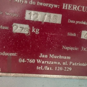 MEHSAM Hercules 3 Granulador de Plástico 1999 - Myślenice, Polonia