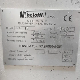 Belotti H.S.13 Scie à ruban horizontale 2007 SN 10698 Myślenice