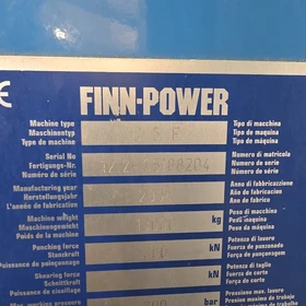 مكبس ثقب البرج CNC FINN-POWER C5 (2004) – 30 طن | FANUC 18i-PB | أدوات MATE | شتشيتسين