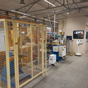 Used Raster HR 60 SL-4S stamping press 60t with decoiler and straightener line - Poland