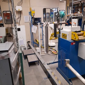 Used Raster HR 60 SL-4S stamping press 60t with decoiler and straightener line - Poland