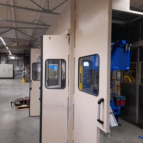 Used Raster HR 60 SL-4S stamping press 60t with decoiler and straightener line - Poland
