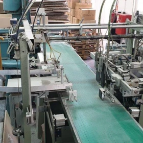 Použitá potahovací linka na tuhé krabice Crathern & Smith HNS 1998 + Perondi IA-5060 + Quad Stayer RS-2 – Polsko