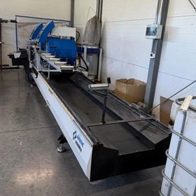 Used OMRM 133 Double-Head Aluminium Profile Cutting Saw 2021 - 550 mm Blade, 7.5 kW - Poland